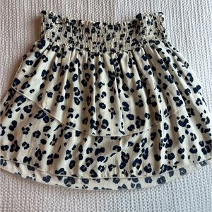 Vintage havana cheetah print skirt